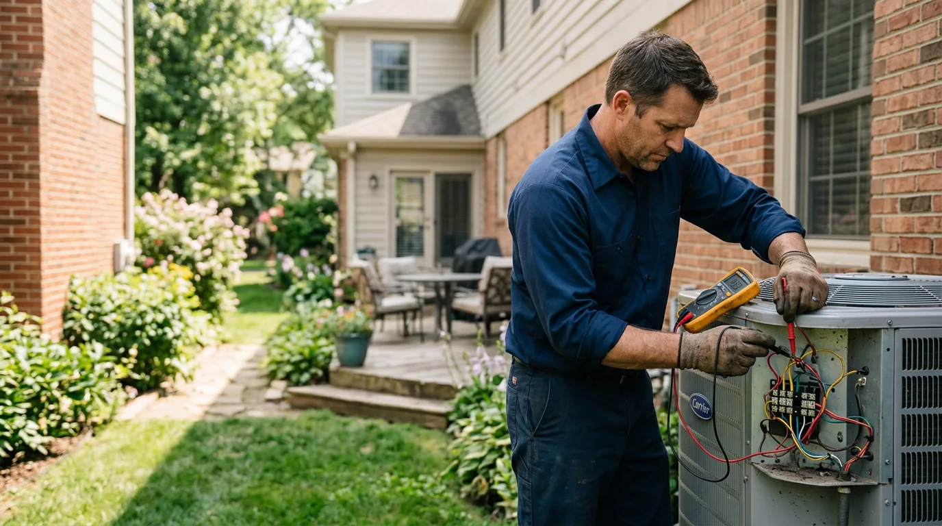 HVAC technician working near Salina, UT